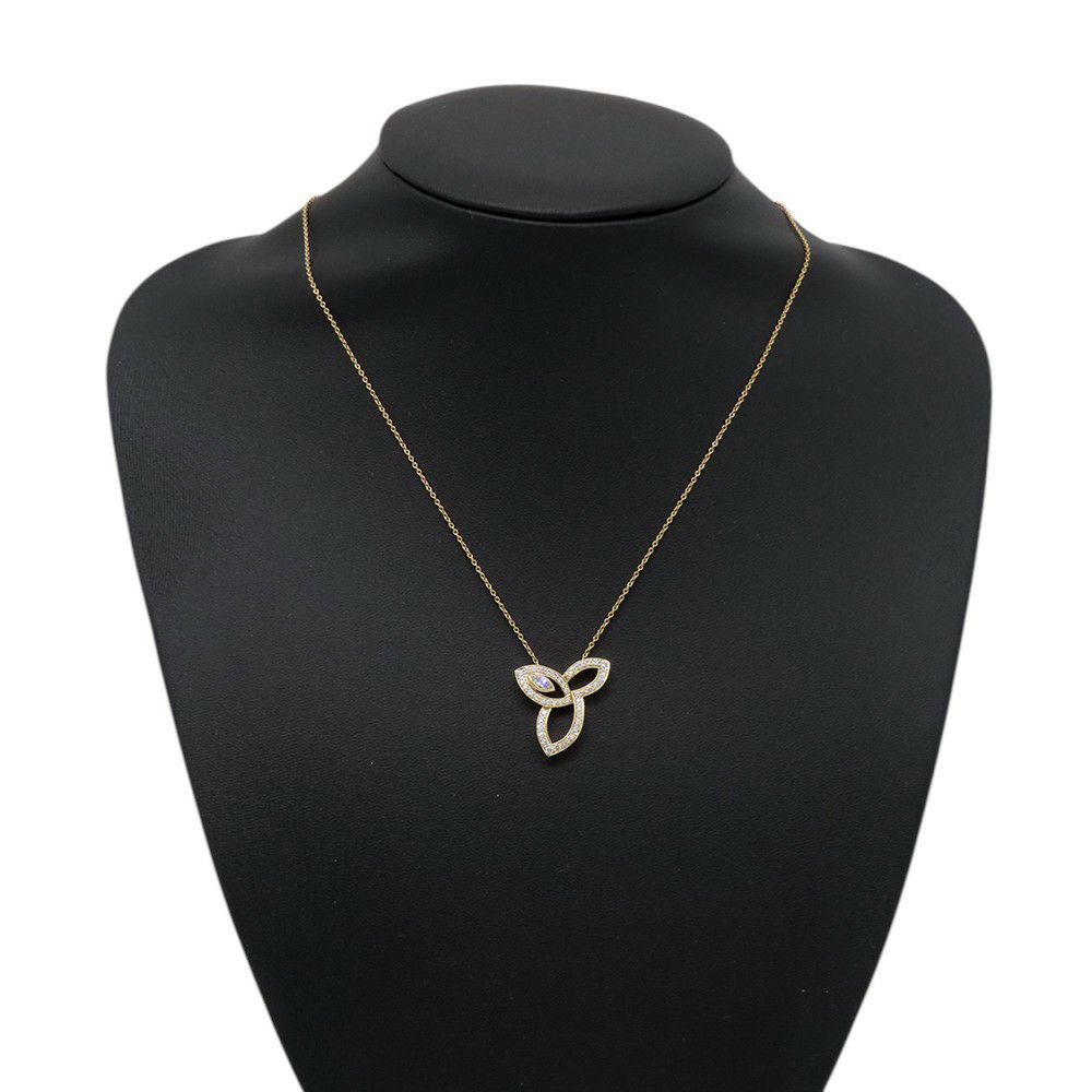 ハリーウィンストン ネックレス リリークラスター・ペンダント ダイヤモンド 46P 計約0.68ct K18YGイエローゴールド PEDYMQRFLC