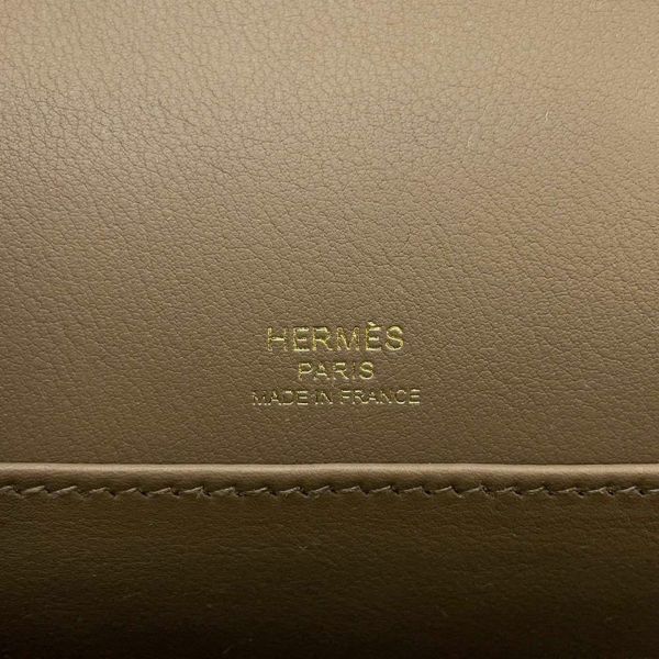 エルメス ショルダーバッグ ゲタ エトゥープ/ゴールド金具 シェブルミゾル B刻印 HERMES