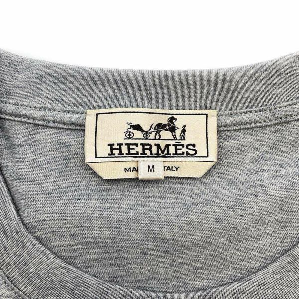 エルメス Tシャツ クォーターバッシュ コットン メンズサイズM HERMES トップス