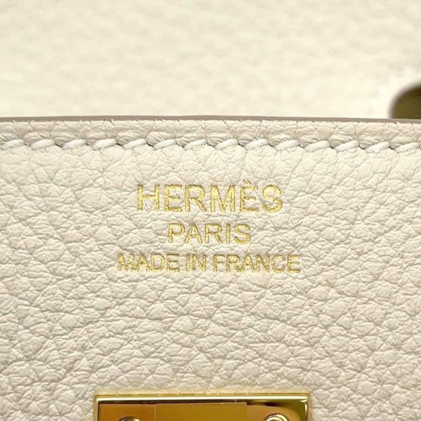 エルメス バーキン25 クレ/ゴールド金具 トゴ W刻印 HERMES Birkin ハンドバッグ