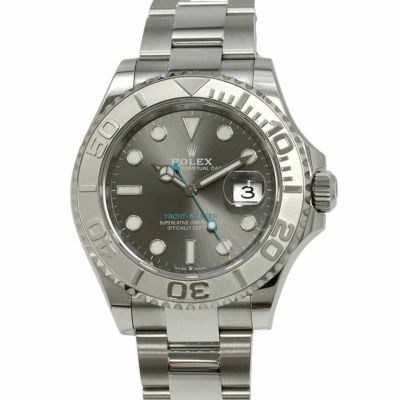 ロレックス ヨットマスター ロレジウム SS/プラチナ ランダムシリアル ルーレット 126622 ROLEX 腕時計 スレート文字盤 安心保証