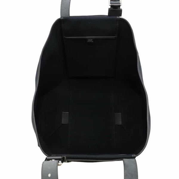 エルメス トートバッグ エトリヴィエール・ポケット ブラック/シルバー金具ヴァッシュハンター/スイフト/トワルゴエラン U刻印 黒