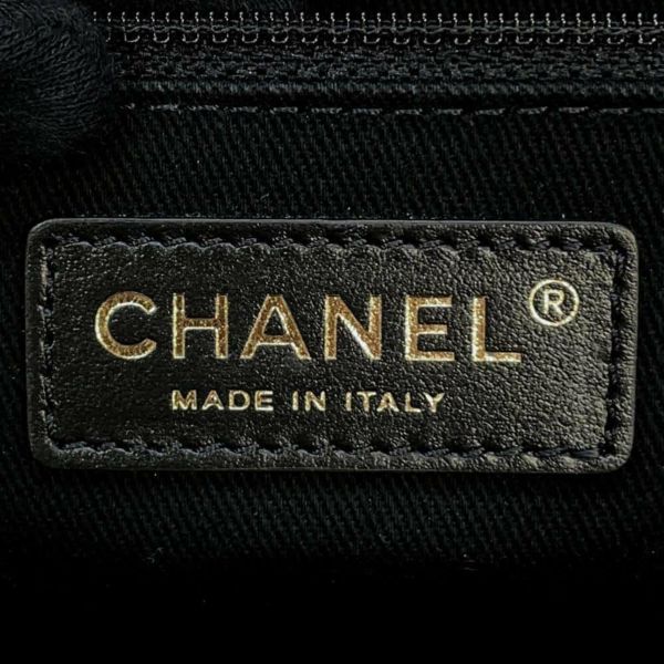 シャネル トートバッグ ドーヴィル ココマーク A66941 ストロー レザー CHANEL 2wayショルダーバッグ 黒