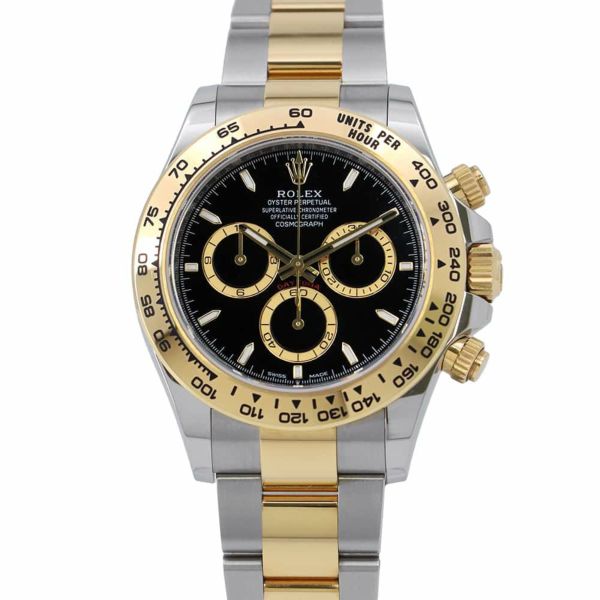 ロレックス コスモグラフ デイトナ SS/K18YG ランダムシリアル ルーレット 126503 ROLEX 腕時計 黒文字盤