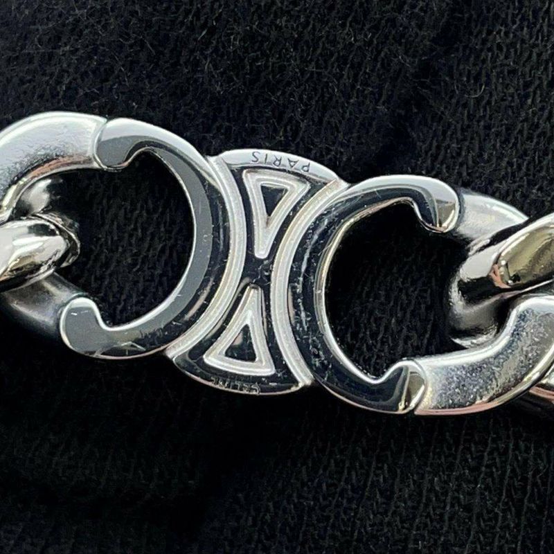 セリーヌ ブレスレット トリオンフ メタル サイズM3 460JG6BRA.36SI CELINE アクセサリー メンズ