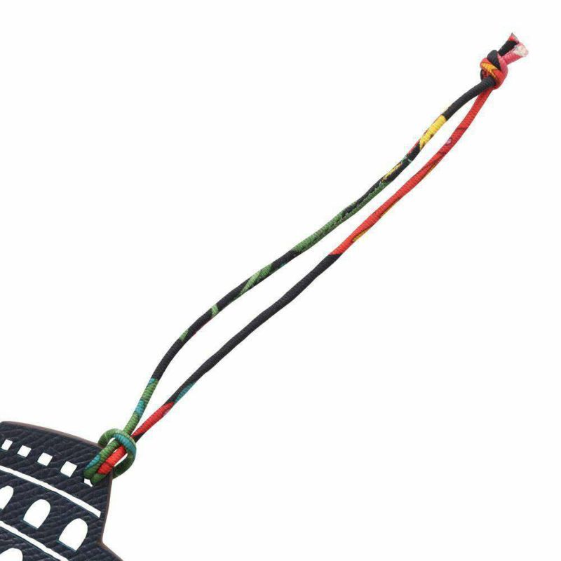 エルメス バッグチャーム プティアッシュ コロッセオ ネイビー/ヴェール トゴ/エプソン HERMES チャーム