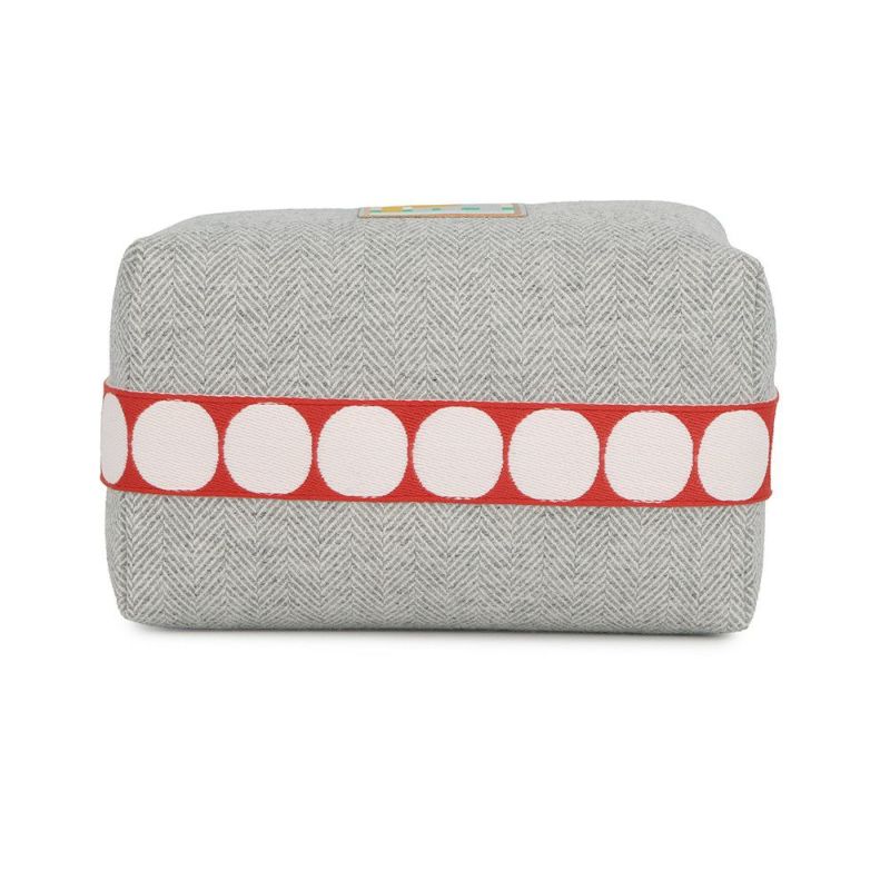 エルメス ポーチ ブリッド・ア・ブラック アニモー・ブロックGM グラニット/シルバー金具 トワル・シェヴロン