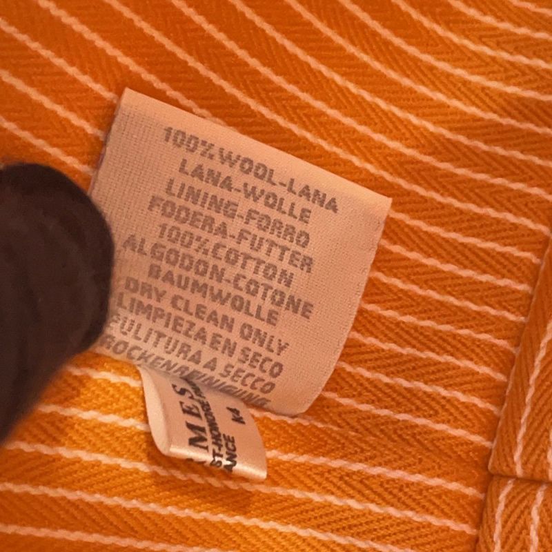 エルメス ポーチ ブリッド・ア・ブラック アニモー・ブロックGM グラニット/シルバー金具 トワル・シェヴロン