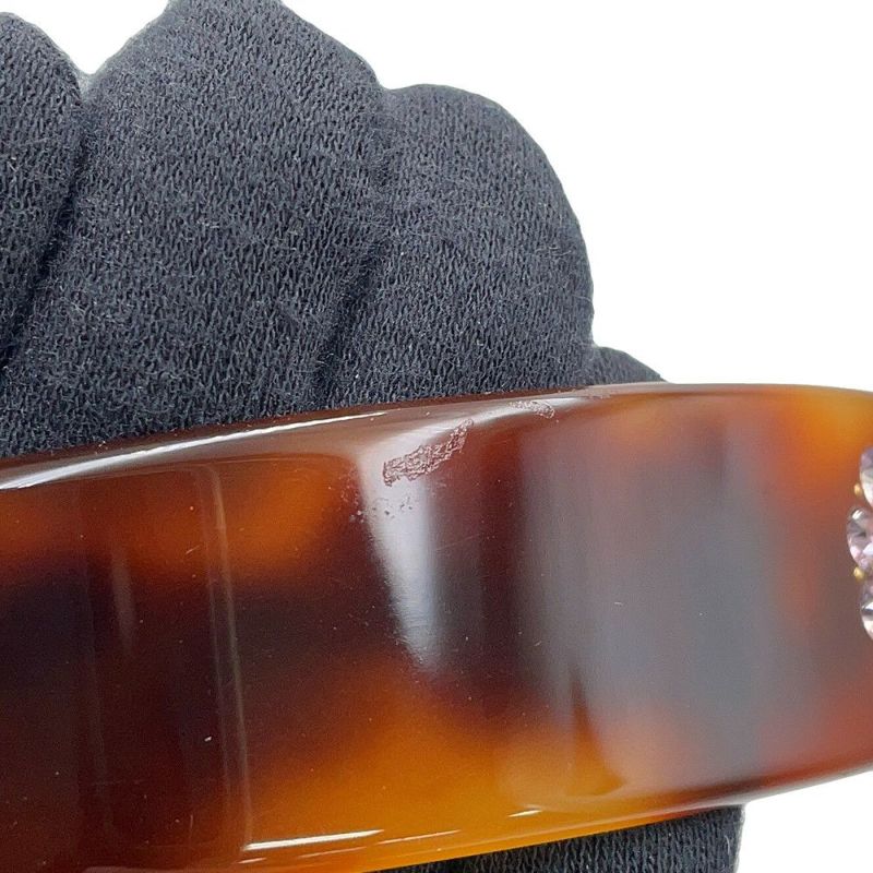 グッチ カチューシャ べっ甲調 ロゴ ラインストーン 796916 GUCCI ヘアアクセサリー