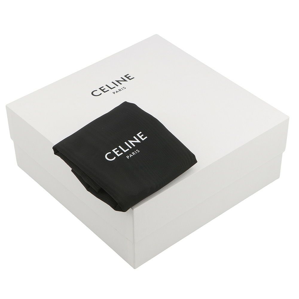 セリーヌ ショルダーバッグ トリオンフ ティーンドローストリング デニム レザー 196532 CELINE