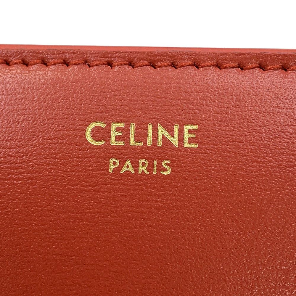 セリーヌ 三つ折り財布 トリオンフ スモール フラップウォレット 10D783 CELINE