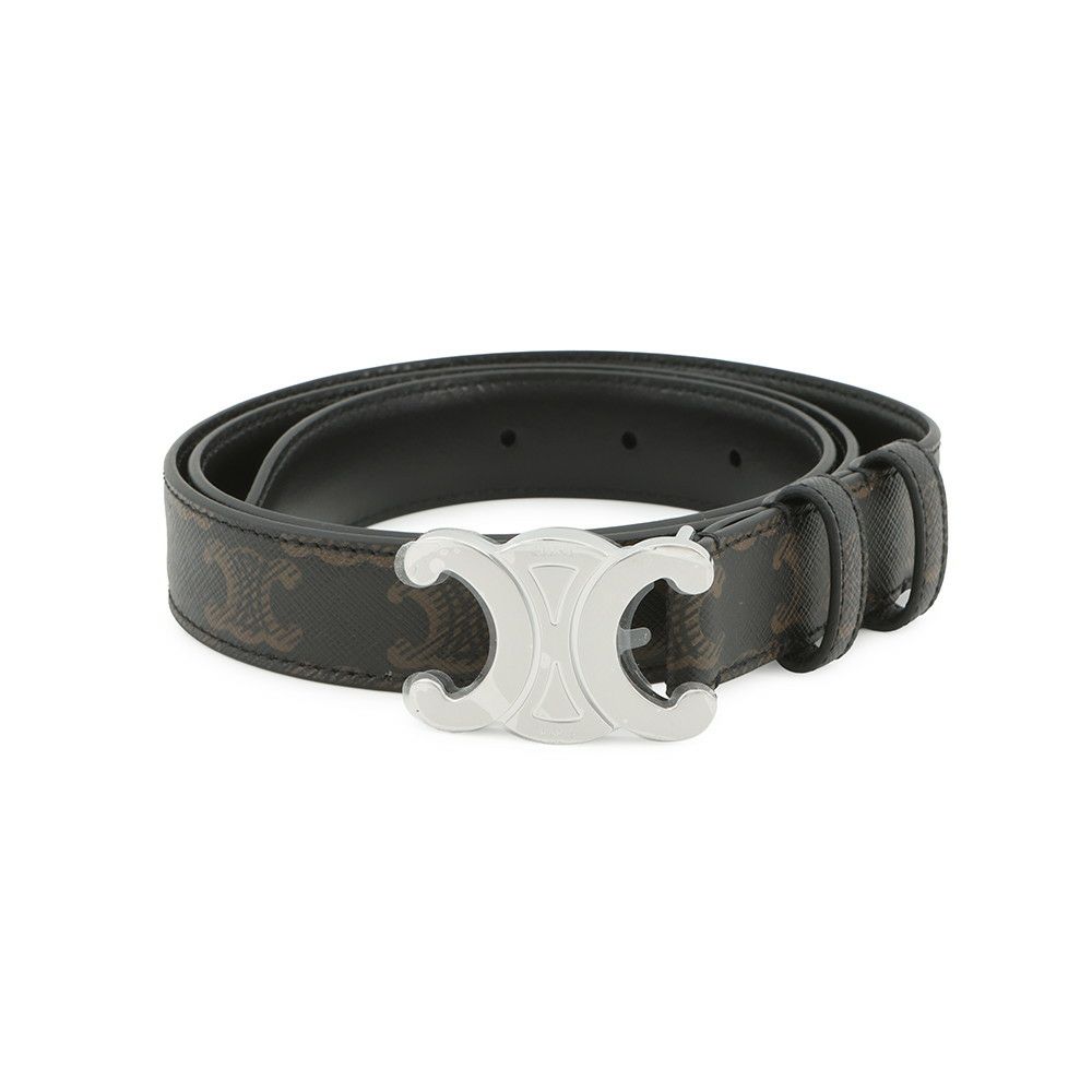 セリーヌ ベルト トリオンフベルト 25MM PVC サイズ90 45AKA2ACO CELINE 黒 メンズ