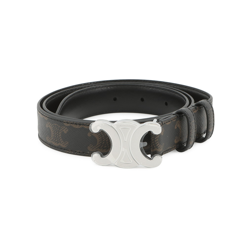 セリーヌ ベルト トリオンフベルト 25MM PVC サイズ90 45AKA2ACO CELINE 黒 メンズ