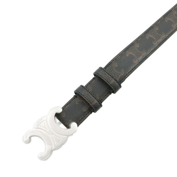 セリーヌ ベルト トリオンフベルト 25MM PVC サイズ90 45AKA2ACO CELINE 黒 メンズ