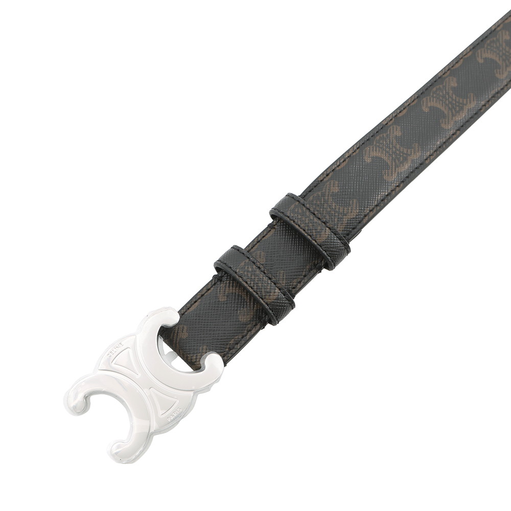 セリーヌ ベルト トリオンフベルト 25MM PVC サイズ90 45AKA2ACO CELINE 黒 メンズ