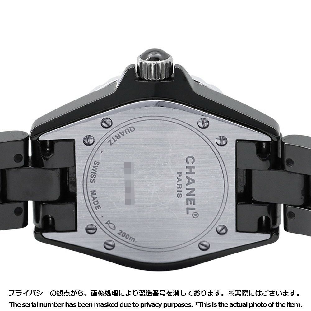 シャネル J12 12PD ダイヤモンド H1625 CHANEL 腕時計 ウォッチ 黒文字盤 レディース