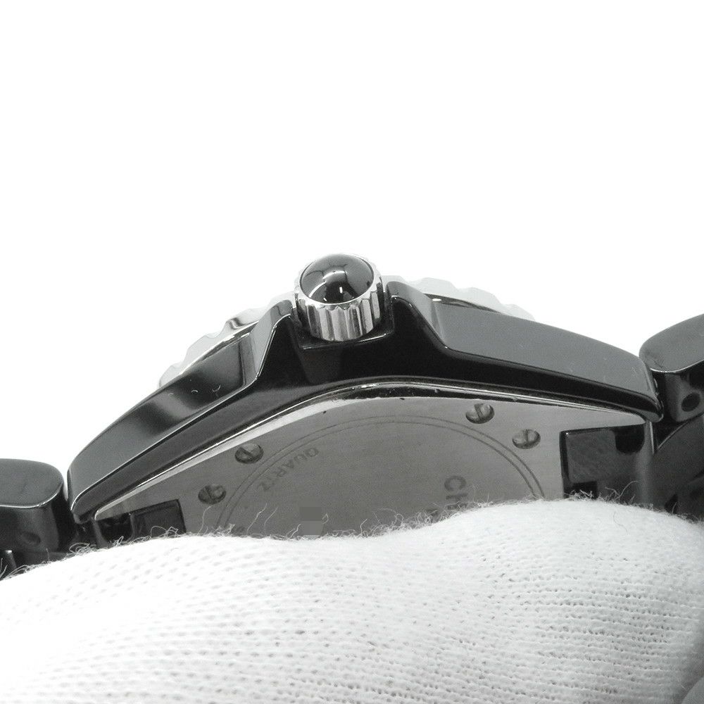 シャネル J12 12PD ダイヤモンド H1625 CHANEL 腕時計 ウォッチ 黒文字盤 レディース