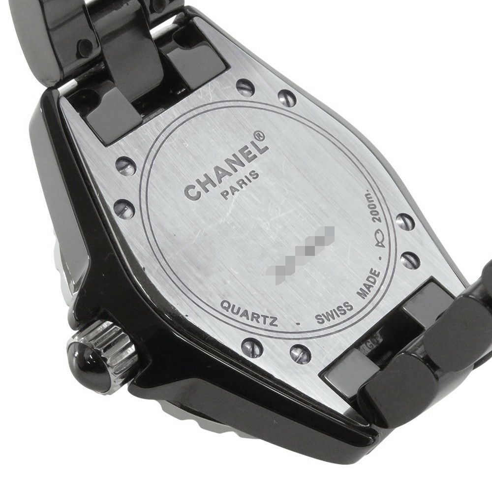 シャネル J12 12PD ダイヤモンド H1625 CHANEL 腕時計 ウォッチ 黒文字盤 レディース