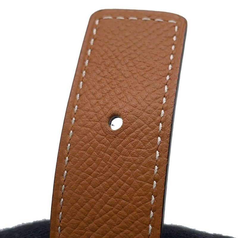 エルメス ベルト ガンマ ブラック/ゴールド/ピンクゴールド金具 スイフト/エプソン Z刻印 サイズ80 黒 リバーシブル