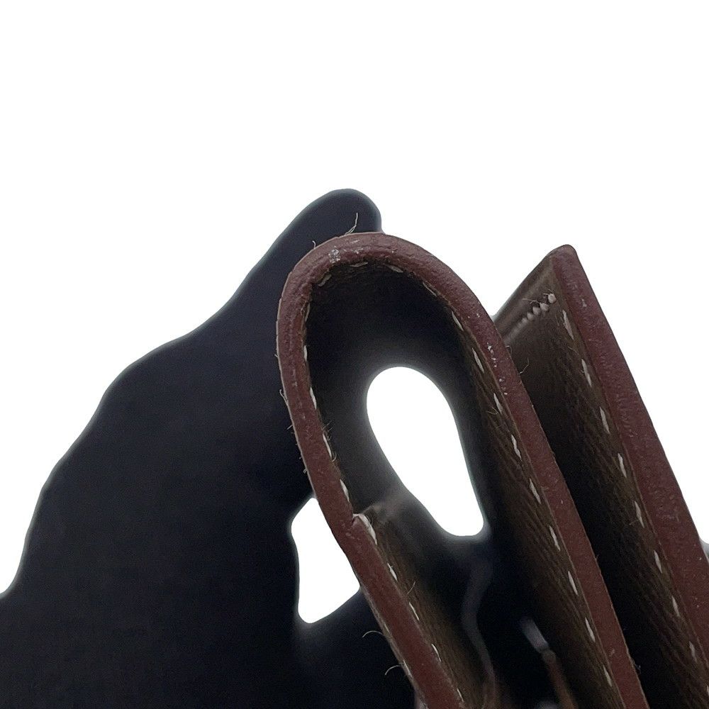 エルメス カードケース クリック ミニ エトゥープ/シルバー金具 エプソン C刻印 HERMES 財布