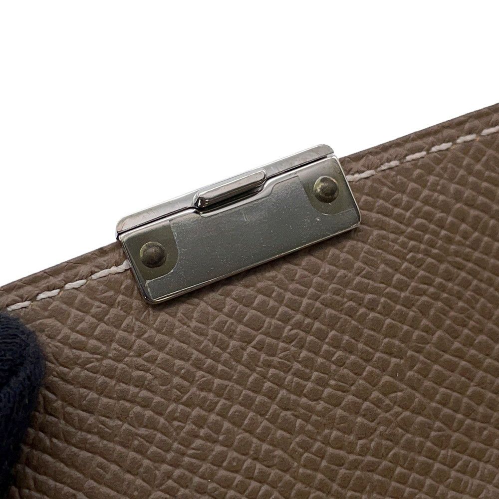 エルメス カードケース クリック ミニ エトゥープ/シルバー金具 エプソン C刻印 HERMES 財布