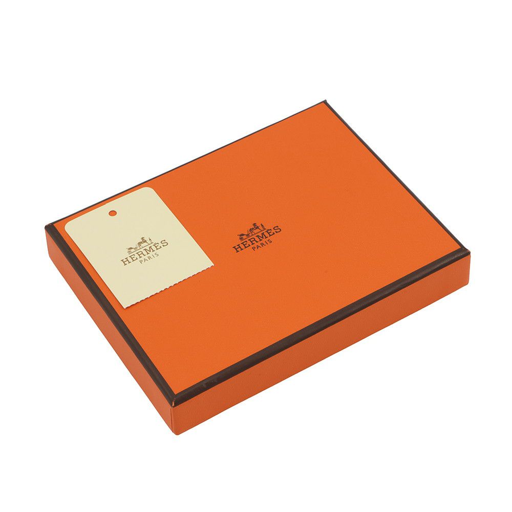 エルメス カードケース クリック ミニ エトゥープ/シルバー金具 エプソン C刻印 HERMES 財布