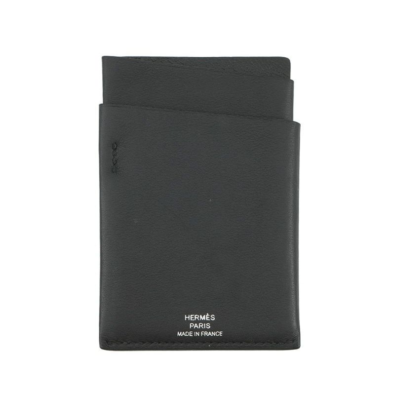 エルメス カードケース シタデル 4CC ブラック スイフト B刻印 HERMES パスケース 黒