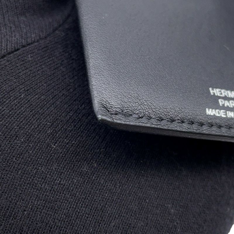 エルメス カードケース シタデル 4CC ブラック スイフト B刻印 HERMES パスケース 黒