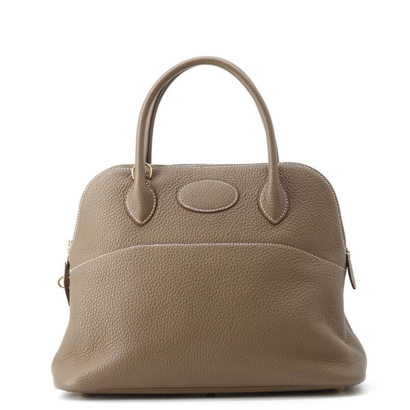 エルメス ハンドバッグ ボリード31 エトゥープ/ゴールド金具 トリヨンクレマンス U刻印 ２wayショルダー