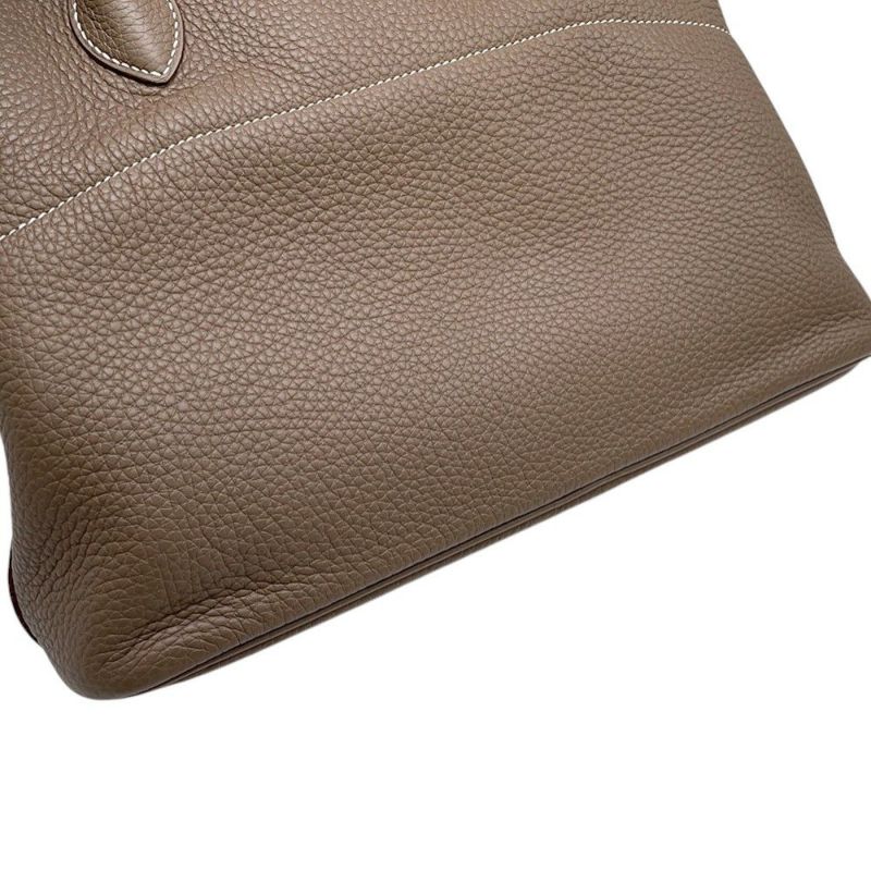 エルメス ハンドバッグ ボリード31 エトゥープ/ゴールド金具 トリヨンクレマンス U刻印 ２wayショルダー