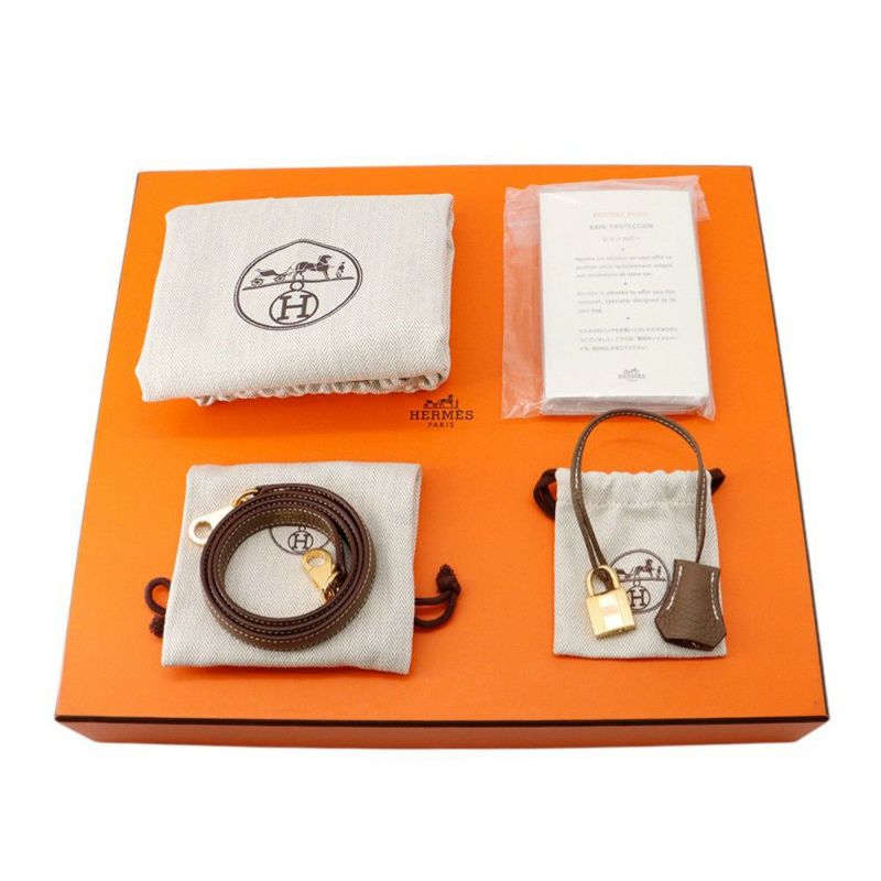 エルメス ハンドバッグ ボリード31 エトゥープ/ゴールド金具 トリヨンクレマンス U刻印 ２wayショルダー