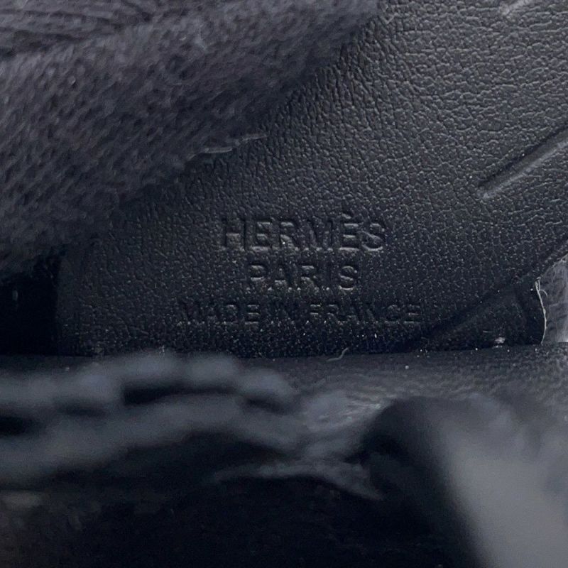 エルメス バッグチャーム ロデオPM ペガサス ブラック ラムスキン U刻印 黒 ソーブラック