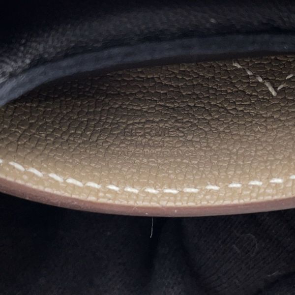 エルメス バッグチャーム ロデオPM ロベオクール ブラック/エトゥープ/クレ ラムスキン K刻印 HERMES チャーム オーナメント