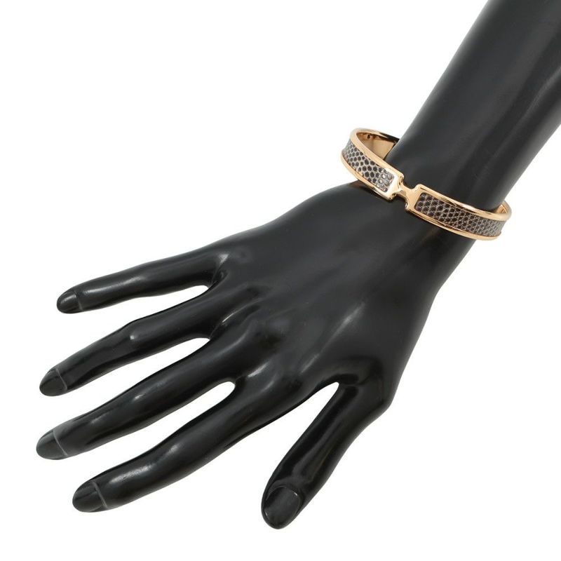 エルメス ブレスレット オランプ オンブレ/ゴールド金具 リザードナチュラ HERMES アクセサリー