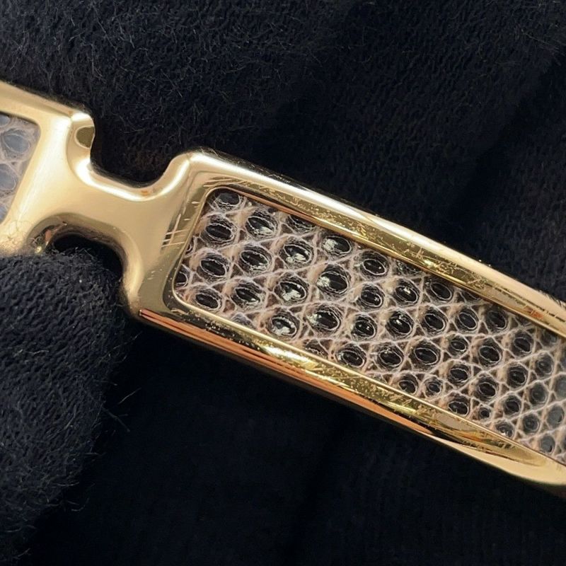 エルメス ブレスレット オランプ オンブレ/ゴールド金具 リザードナチュラ HERMES アクセサリー