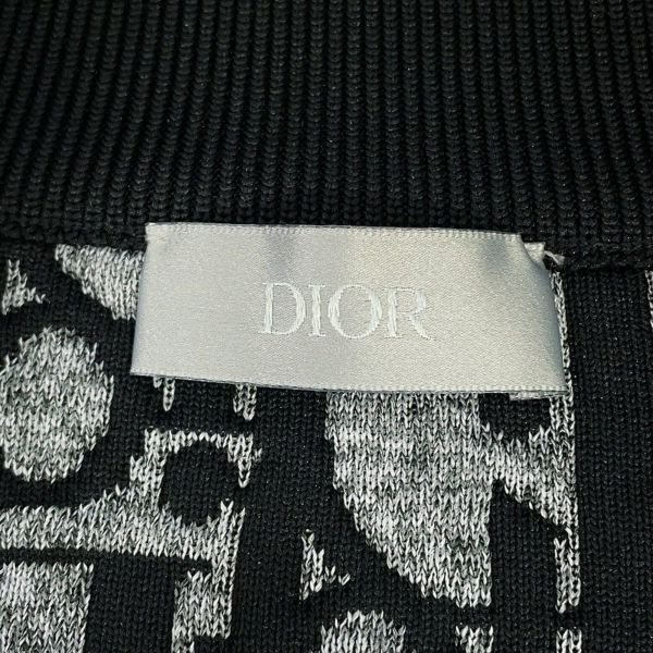 クリスチャン・ディオール ジャケット オブリーク ニット テクニカル ジップアップジャケット メンズサイズL 113M421AT195 黒