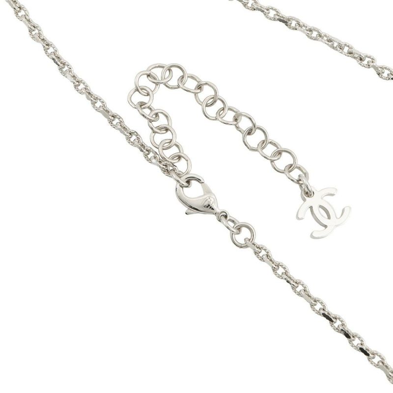シャネル ネックレス ココマーク フェイクパール ラインストーン I25S ABF722 CHANEL アクセサリー