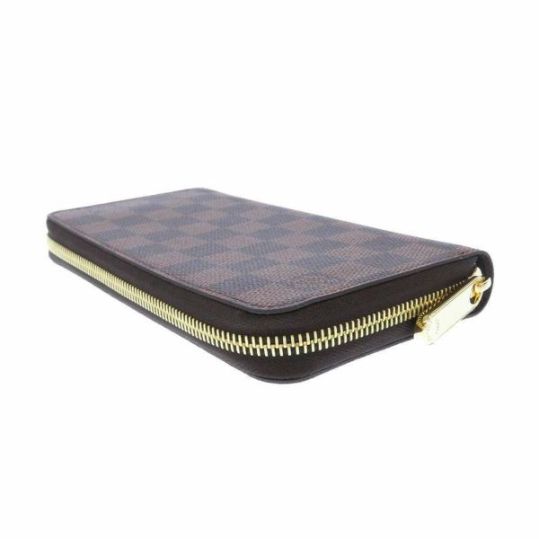 ルイヴィトン 長財布 ダミエ・エベヌ ジッピー・ウォレット N41661 LOUIS VUITTON ブラウン