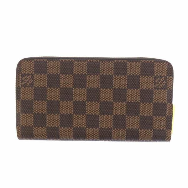 ルイヴィトン 長財布 ダミエ・エベヌ ジッピー・ウォレット N41661 LOUIS VUITTON ブラウン