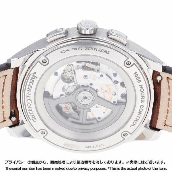 ジャガールクルト ポラリス クロノグラフ Q9028471 JAEGER-LE COULTRE 腕時計 黒文字盤