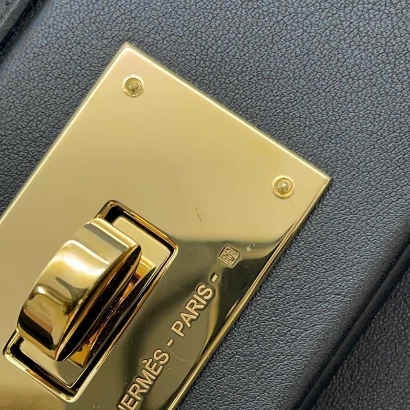 エルメス 24/24 サック ヴァンキャトル ミニ ブラック/ゴールド金具 エバーカラー/スイフト U刻印 2wayショルダー