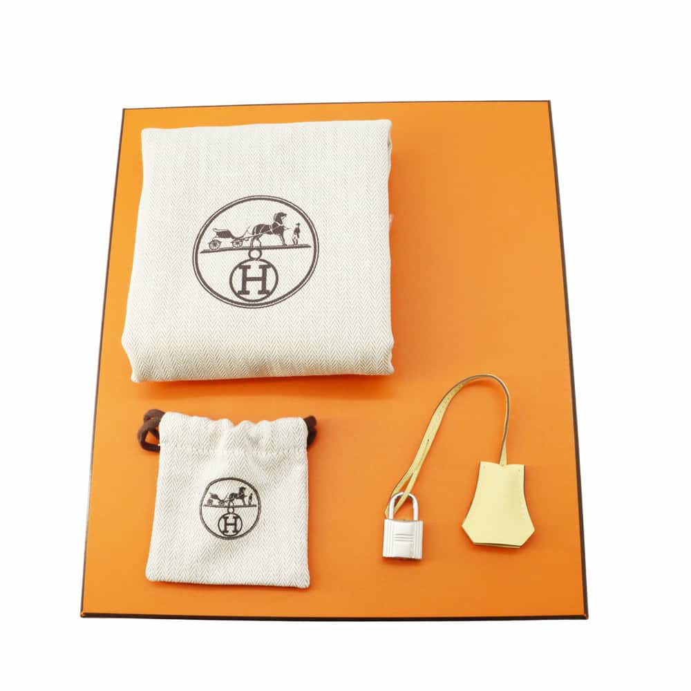 エルメス バーキン25 ジョーヌプッサン/シルバー金具 トゴ W刻印 HERMES Birkin ハンドバッグ