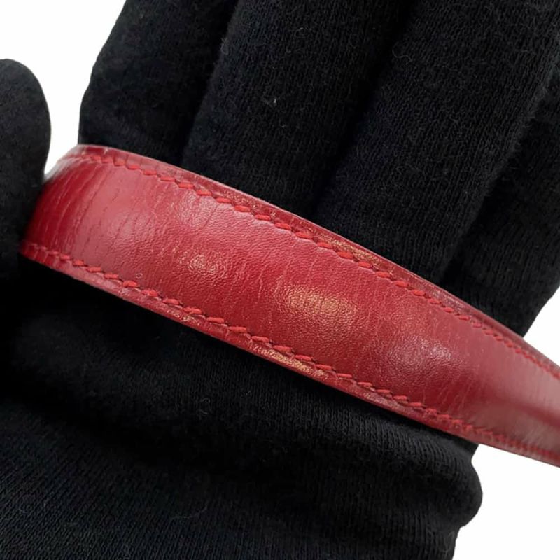 エルメス ショルダーバッグ ケリー ネイビー/ルージュ/ゴールド金具 ボックスカーフ 〇R刻印