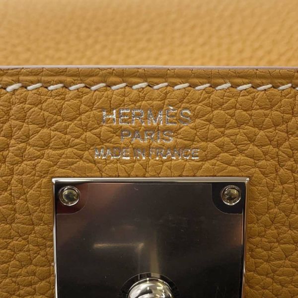 エルメス ボディバッグ ケリー アッカドPM ナチュラルサブレ/シルバー金具 トゴ W刻印 HERMES メンズ