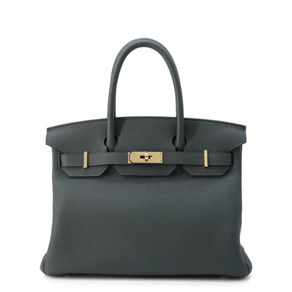 エルメス バーキン30 グリミスティ/シャンパンゴールド金具 トゴ W刻印 HERMES Birkin ハンドバッグ