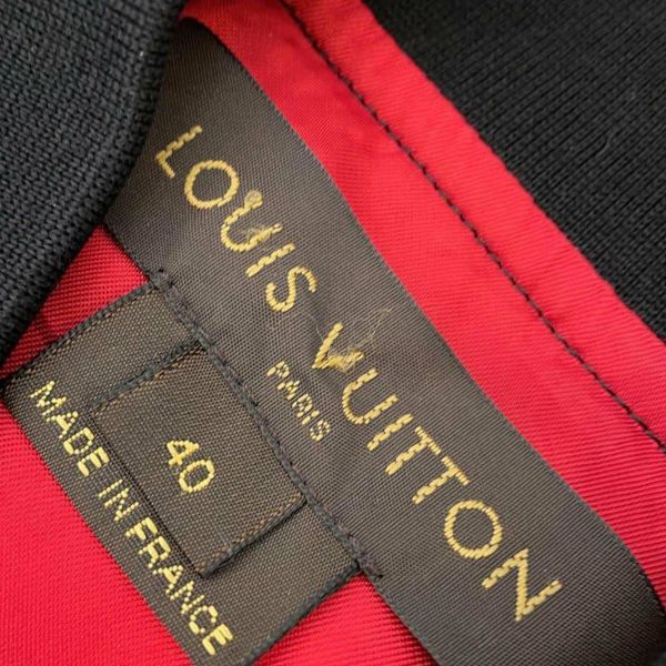 ルイヴィトン ジャケット モノグラム ブルゾン レディースサイズ40 LOUIS VUITTON 黒 ブラック アウター