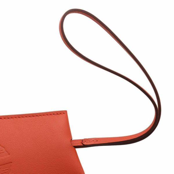 エルメス チャーム クロシェット ブリック/シルバー金具 レザー HERMES イヤーズギフト2024