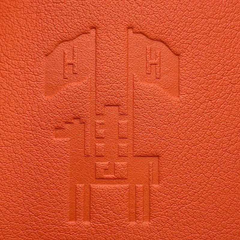 エルメス チャーム クロシェット ブリック/シルバー金具 レザー HERMES イヤーズギフト2024