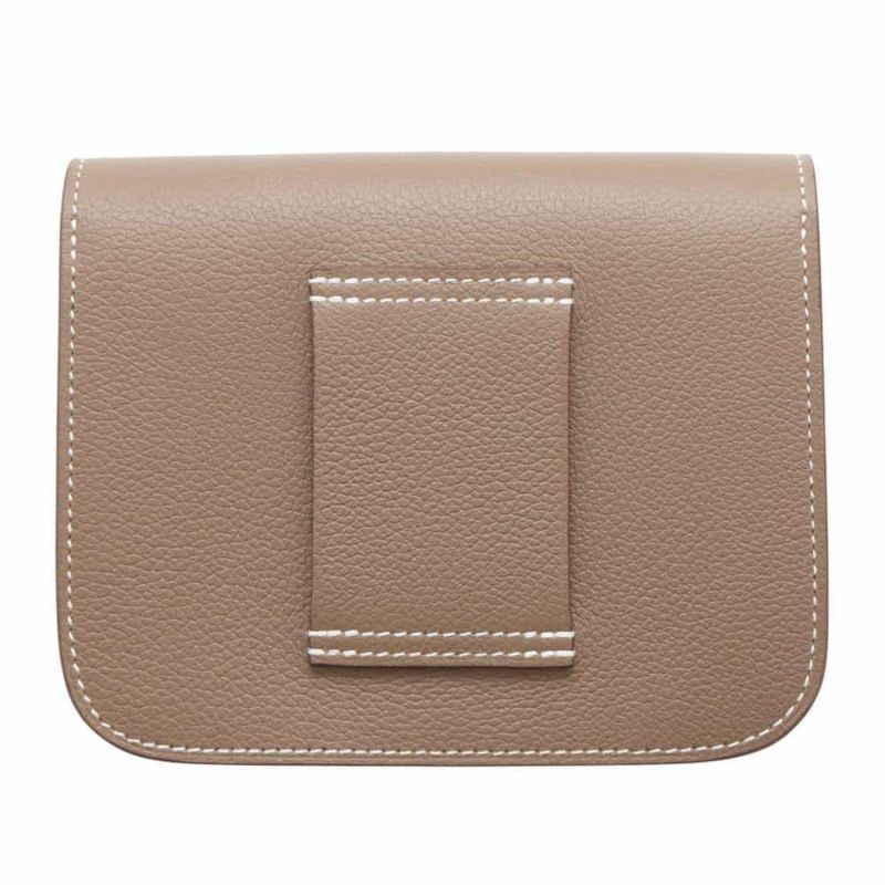 エルメス 財布 コンスタンス スリム エトゥープ/ゴールド金具 エバーカラー W刻印 HERMES 財布