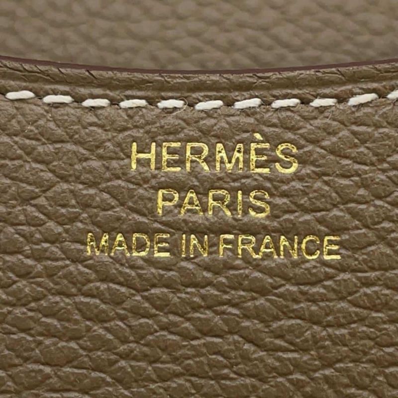 エルメス 財布 コンスタンス スリム エトゥープ/ゴールド金具 エバーカラー W刻印 HERMES 財布
